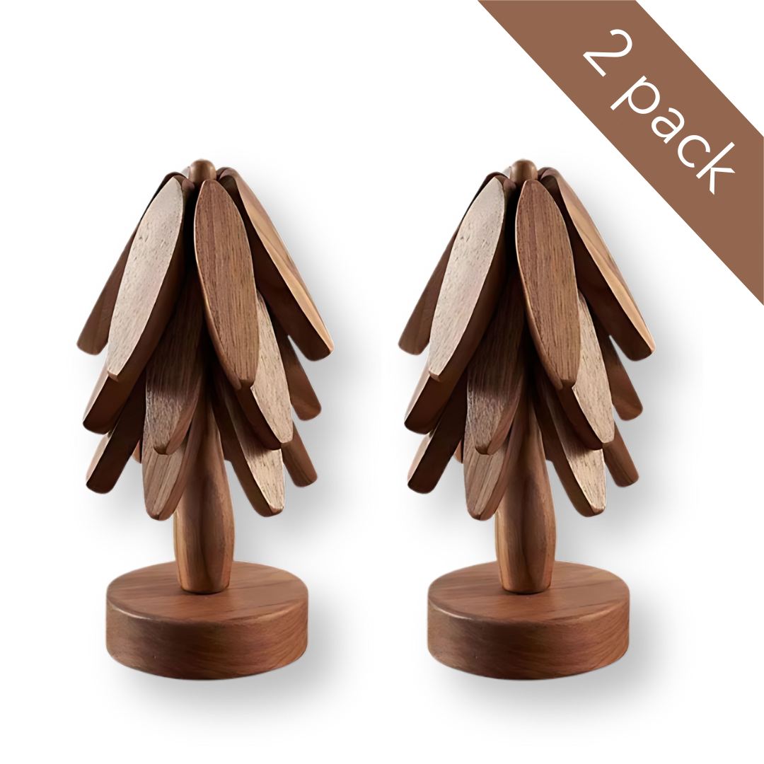 Sous-verres en bois d'arbre